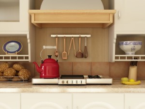 tidy and de-cluttered kitchen